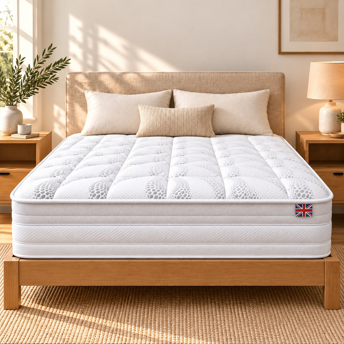 Lola mattress on a bed