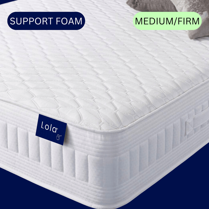 Lola Essential Orthopaedic Hybrid Mattress with 1,000 pocket springs and supportive foam in medium/firm feel