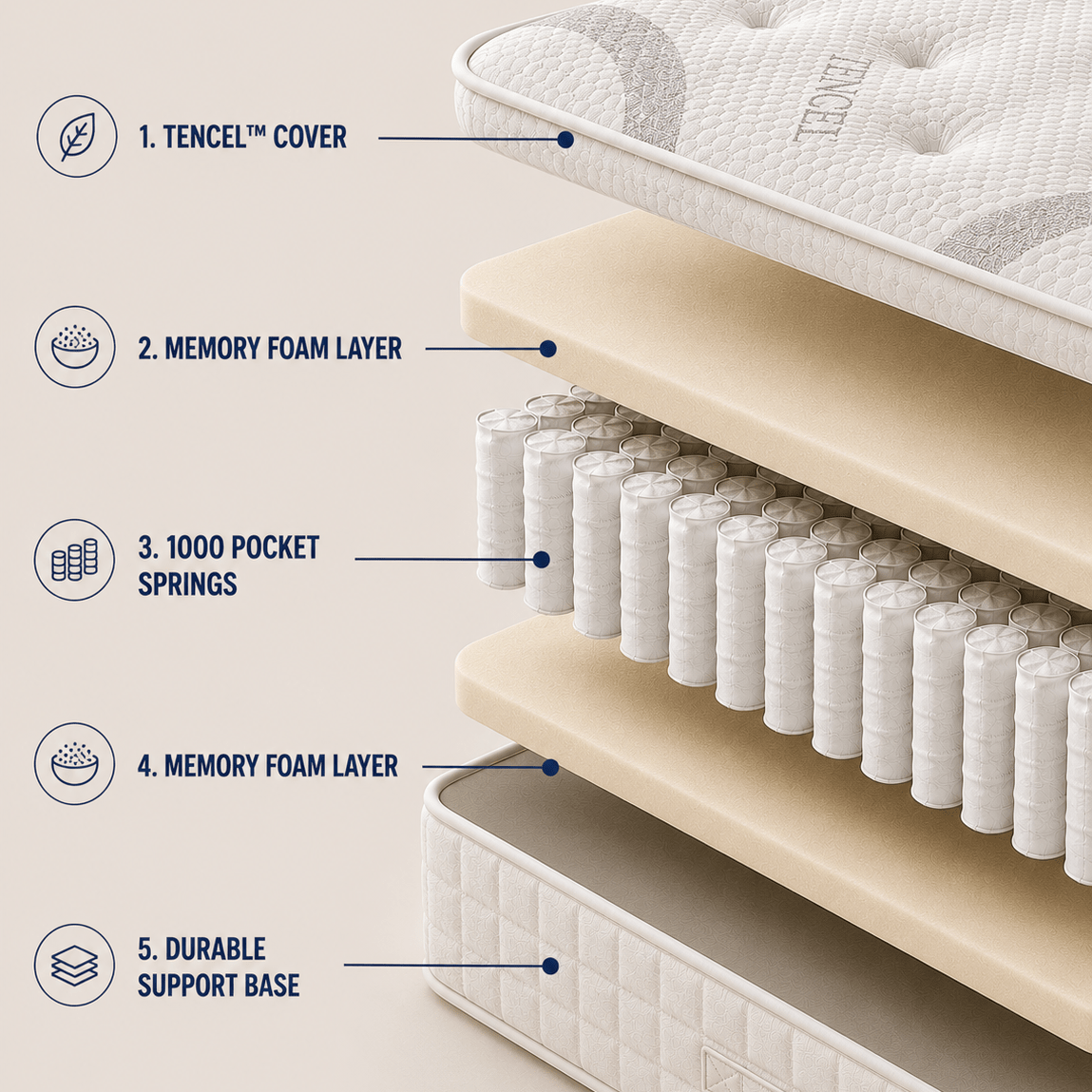 Lola Memory Pocket Mattress - Lola Sleep