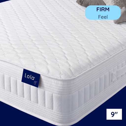 Lola Essential Orthopaedic Hybrid Mattress with 1,000 pocket springs and supportive foam in medium/firm feel